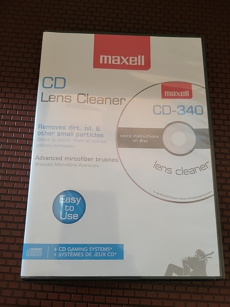 Maxell 190048 CD340 Laser Lens Cleaner Kit