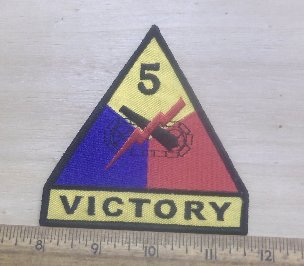 US Army - 5th Armored Division - Victory Embroidered Patch