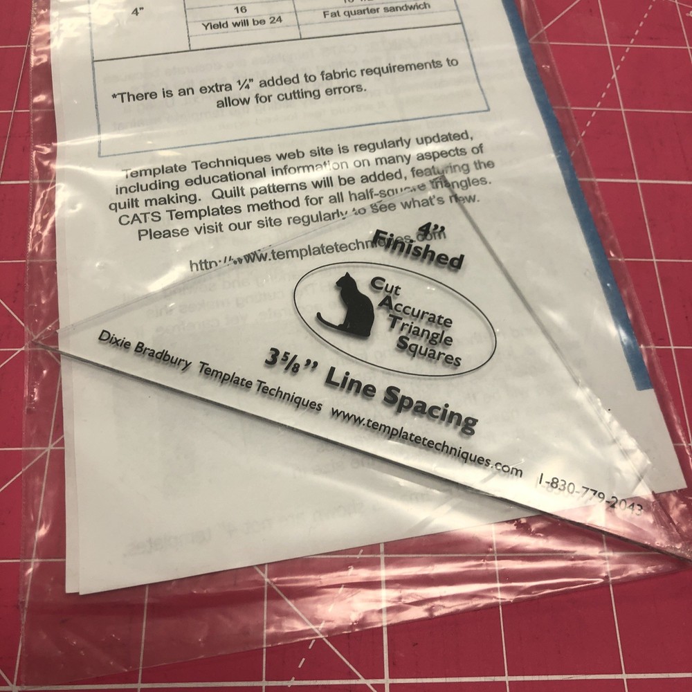 Template Techniques Quilting Template For 4” Triangles