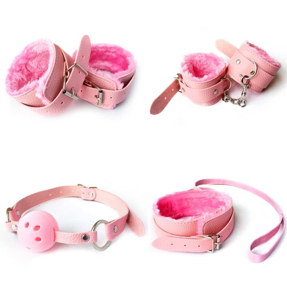 BDSM Restraints Kit for Couples – Complete Bondage Set with Handcuffs, Blindf...