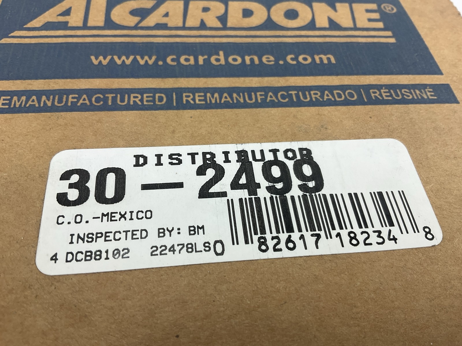 REMAN. Cardone 30-2499 Distributor For 1991-1994 Ford Tempo, Mercury Topaz 2.3L