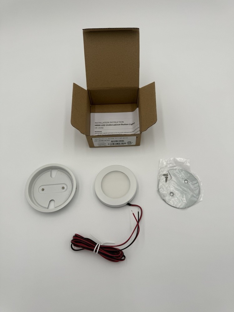 WAC Lighting HR-LED90-30-WT  3” LEDme Button Light - White