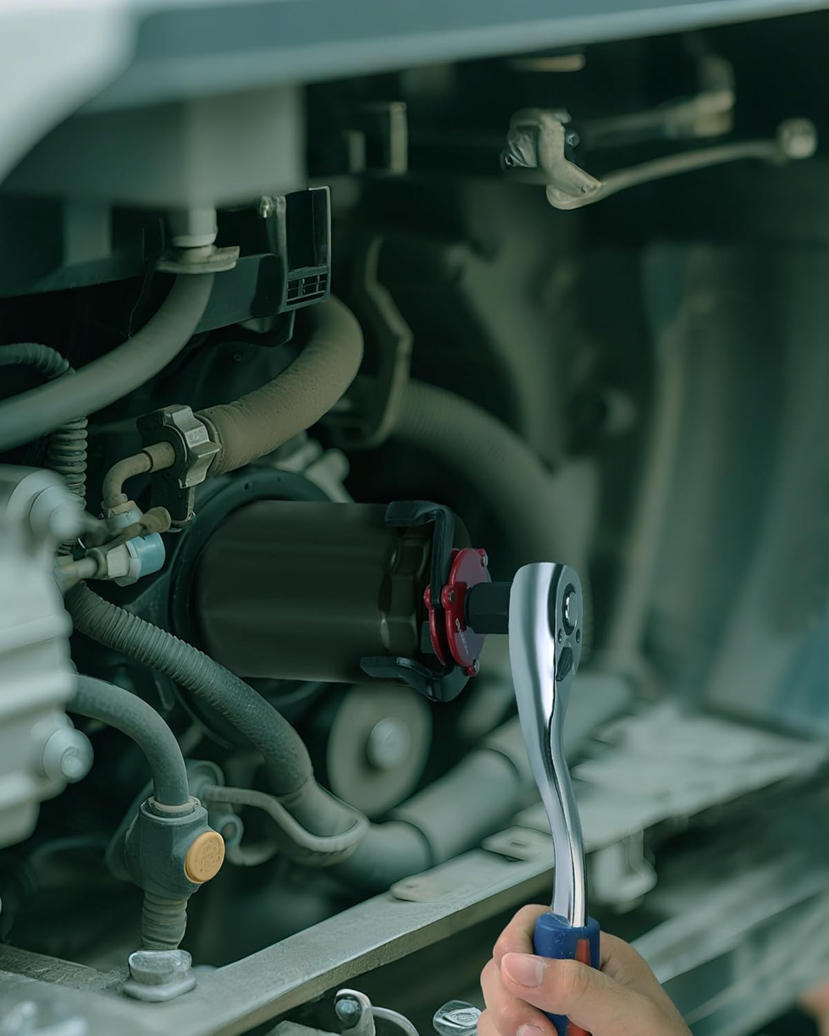 WORKPRO 2PCS Oil Filter Wrench 12" Adjustable Plier 3-Jaw Universal Removal Tool