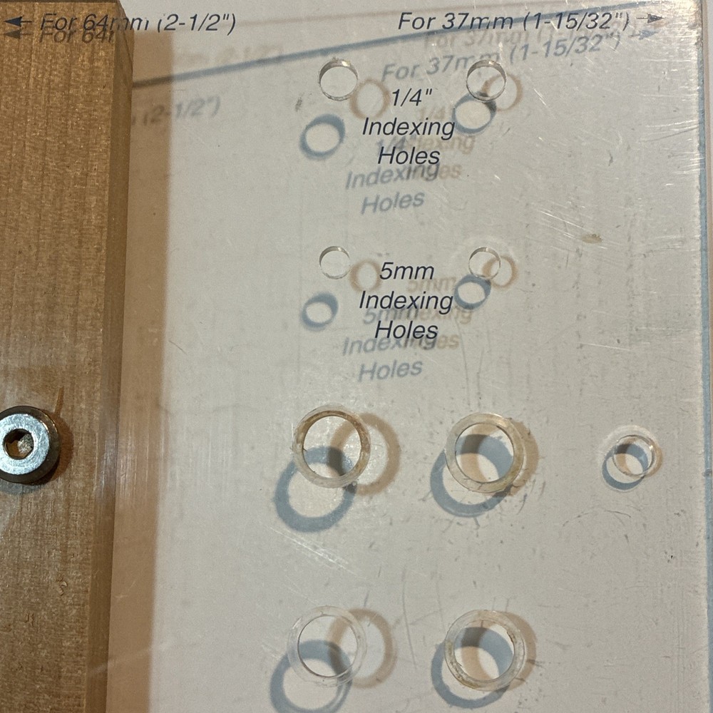 Rockler JIG-IT Shelf Pin System - 2 Jigs + 2 Templates + 2 Vix Bits - Complete!