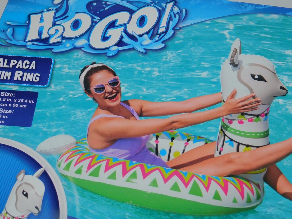 Alpaca Swim Ring Pool Float Ages 10+