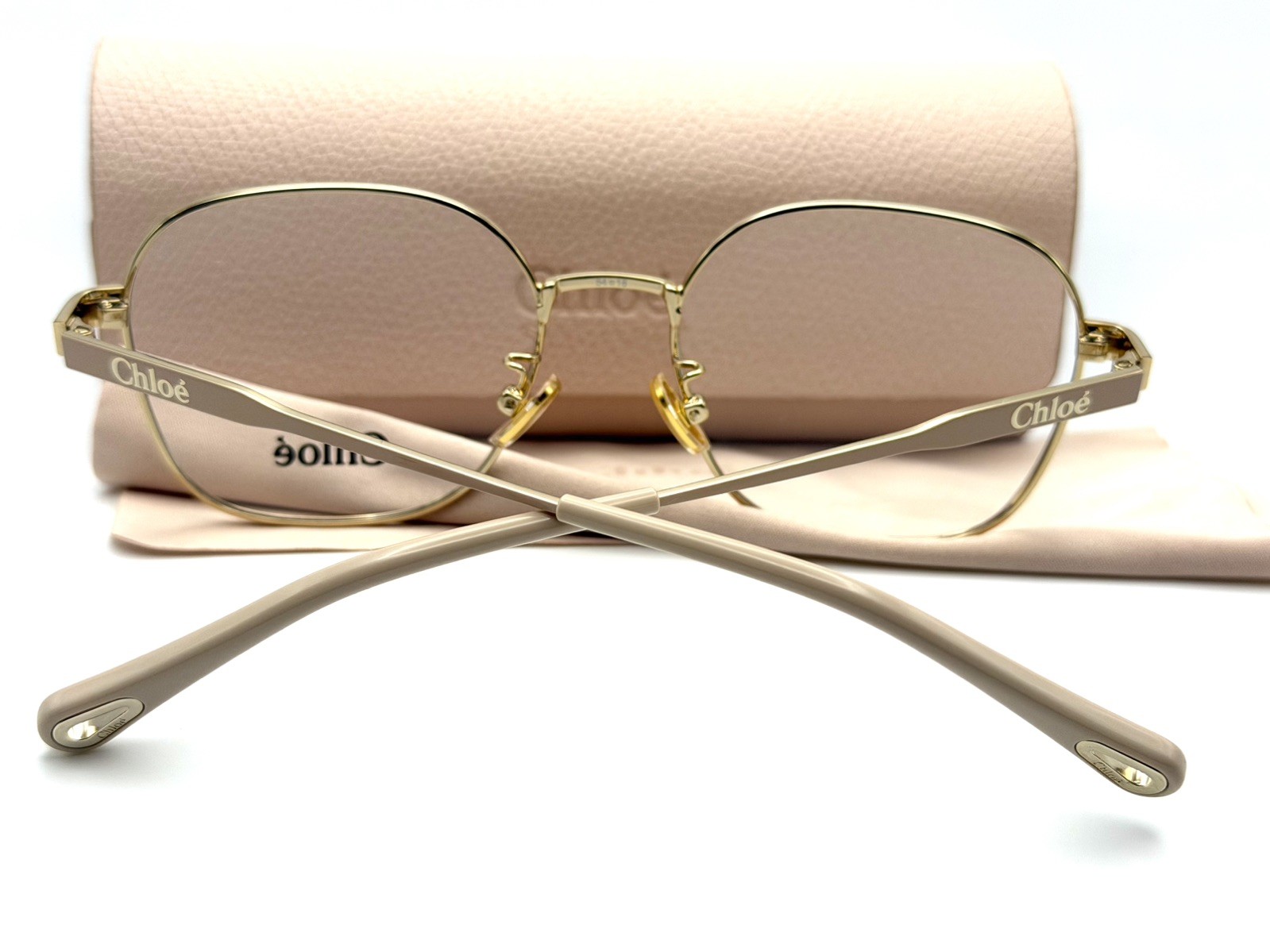 Chloe CH0274OA 002 Gold Square Eyeglasses Frame 54mm New