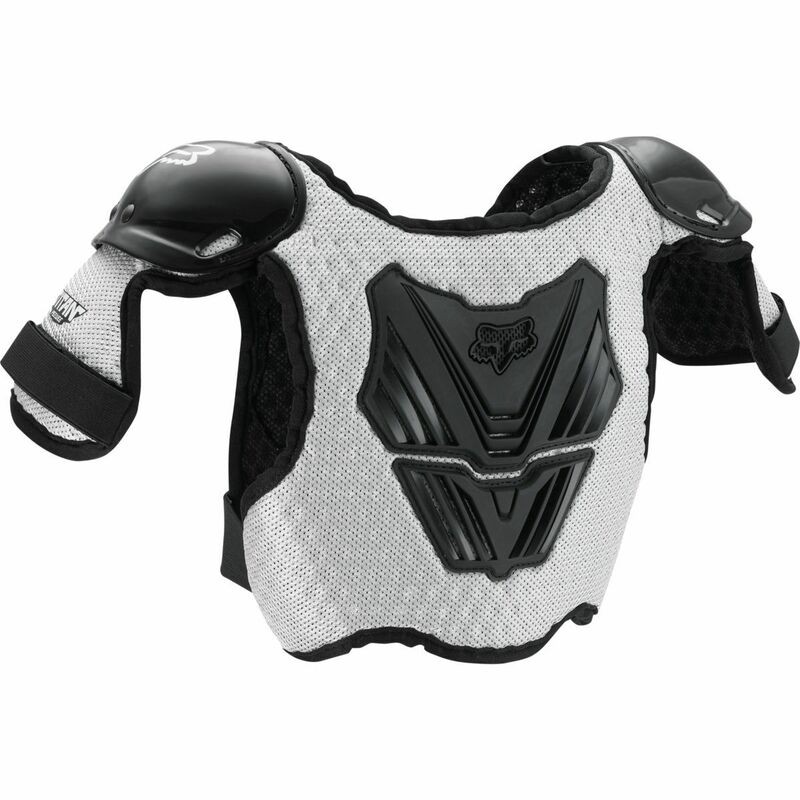 Fox Racing Peewee Titan Black Silver Roost Deflector