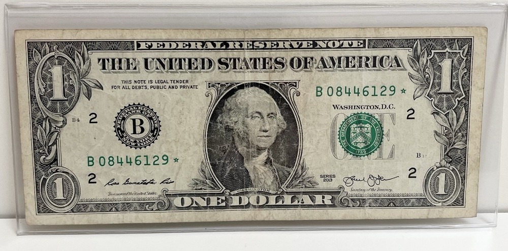 $1 2013 B Duplicate DC Star Note B08446129