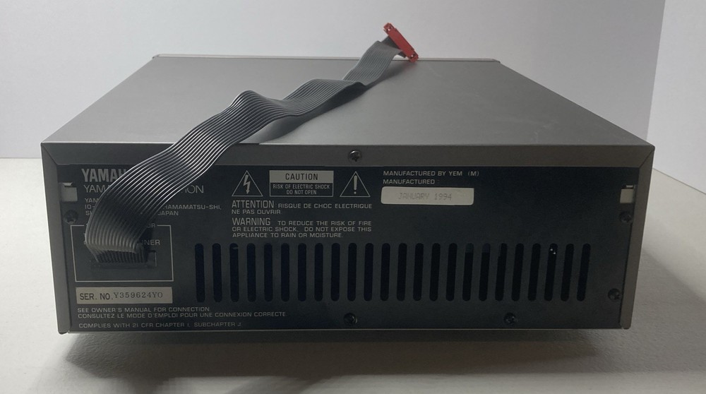 Yamaha CDC-S90 Natural Sound 3CD Changer Player For Mini Component System Tested