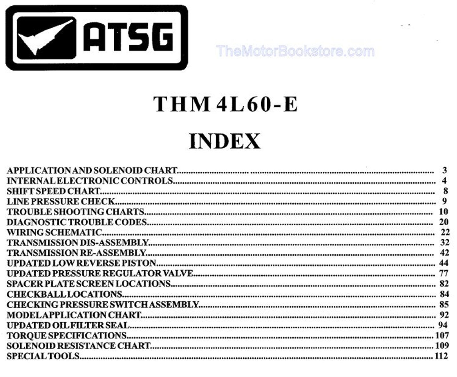 GM THM 4L60-E Transmission Rebuild / Repair Manual 1993-2012