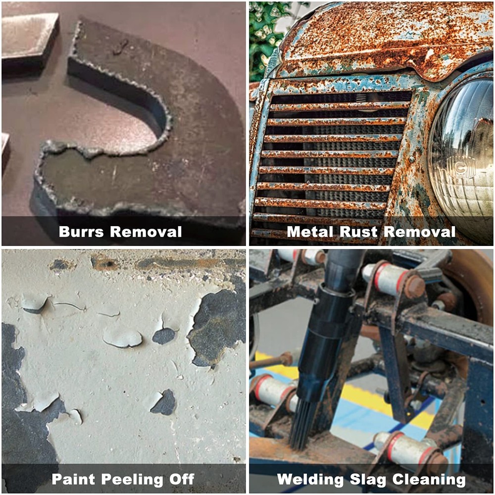 Air Needle Scaler Pneumatic Rust Paint Weld Slag Remove Deburring Cleaning Tools