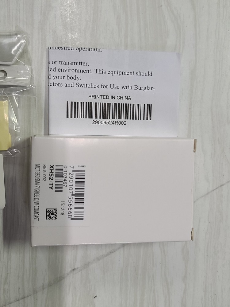 XFINITY Security Visonic XHS2-TY MCT-350 SMA ZigBee Door Window Sensor NEW