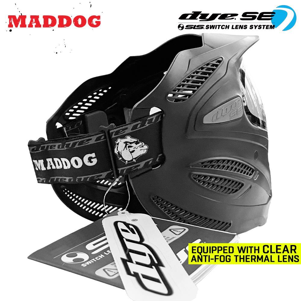 CLEARANCE Maddog Dye SE Anti-Fog Thermal Paintball Mask Goggle Clear Lens
