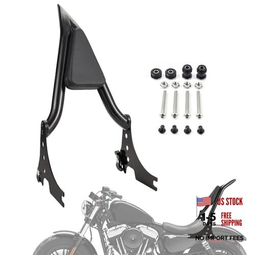 Sissy Bar Passenger Backrest, Detachable Passenger Backrest Rear Pad