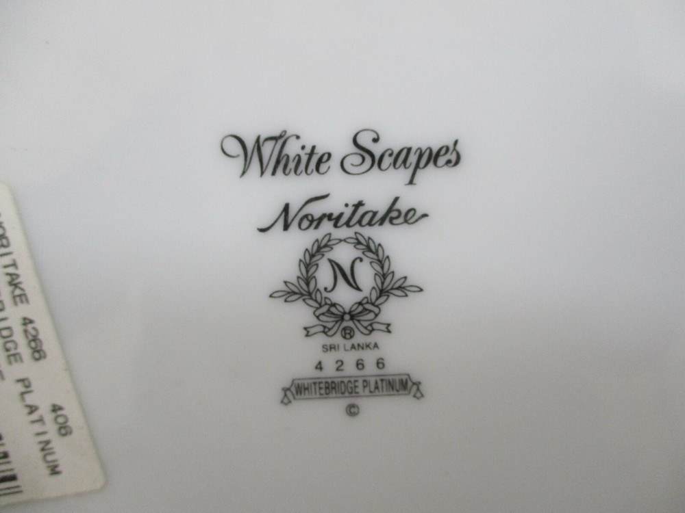 NORITAKE WHITEBRIDGE PLATINUM DINNER PLATE - 10 3/4" 0306F