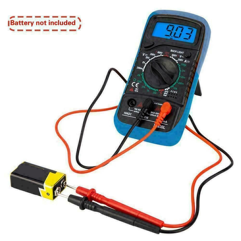 Digital Multimeter AC DC Voltmeter Ammeter Ohmmeter Volt Tester Meter XL830L