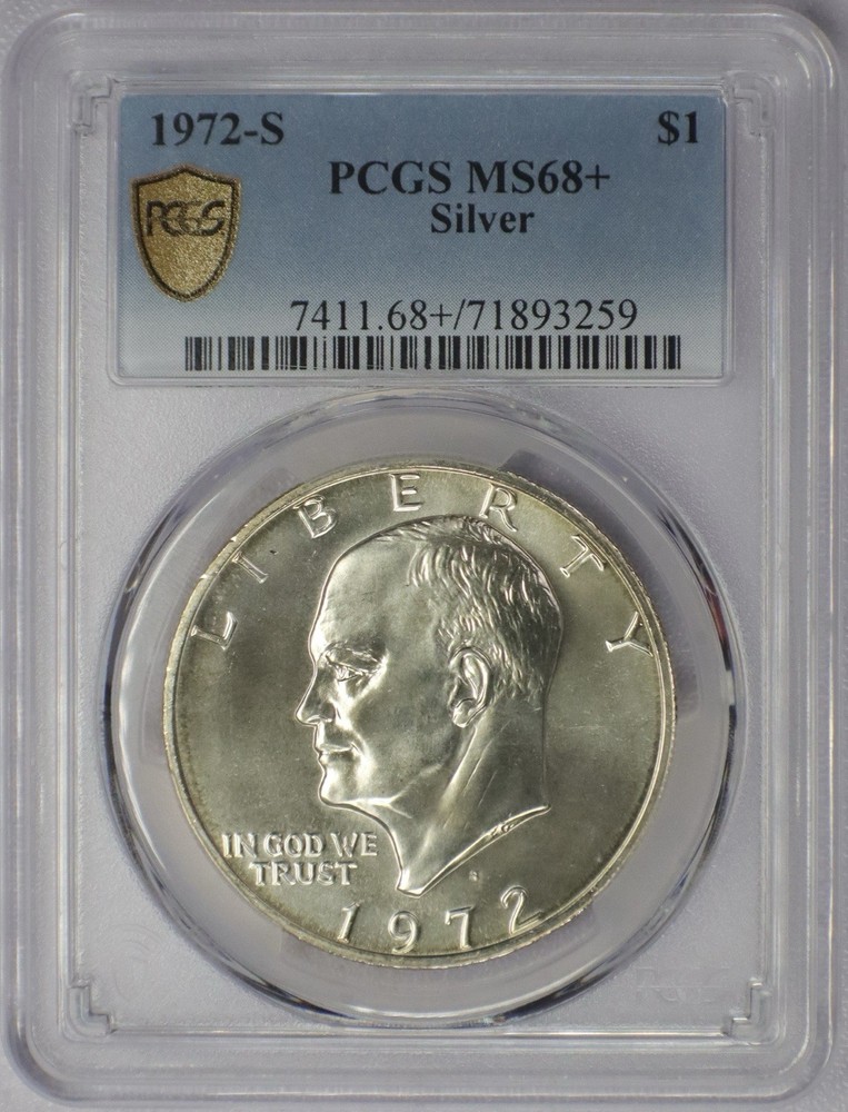 1972-S Silver Eisenhower Dollar - PCGS MS 68+
