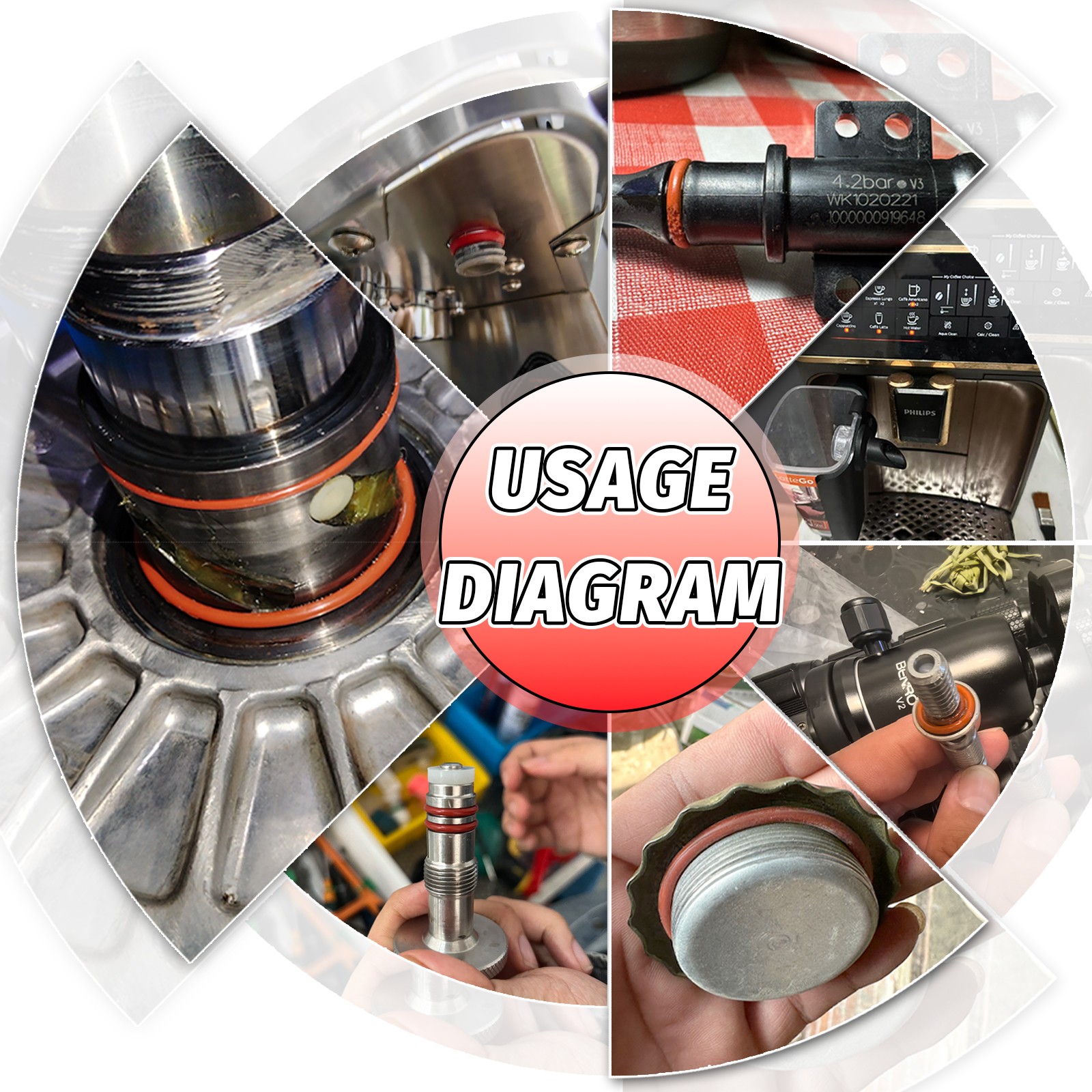 Silicone Rubber O Rings Metric Food Grade 4mm Cross Section 4mm-72mm ID O Ring