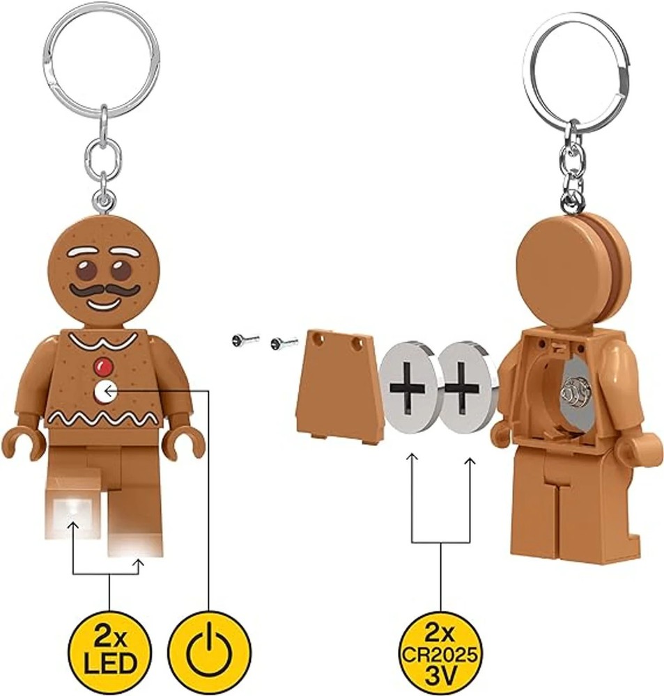 LEGO® Minifigures Keychain Light Gingerbread Man