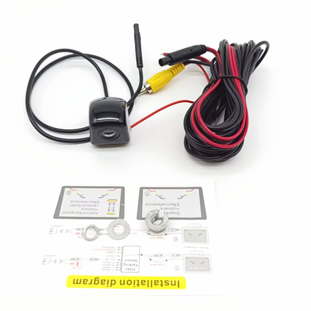 Night Vision Back Up Camera Waterproof Reverse Rear-View Cam 170° Wide-angle