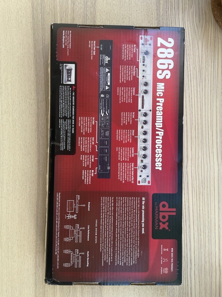 DBX By Harman 286s Microphone Preamp & Channel Strip