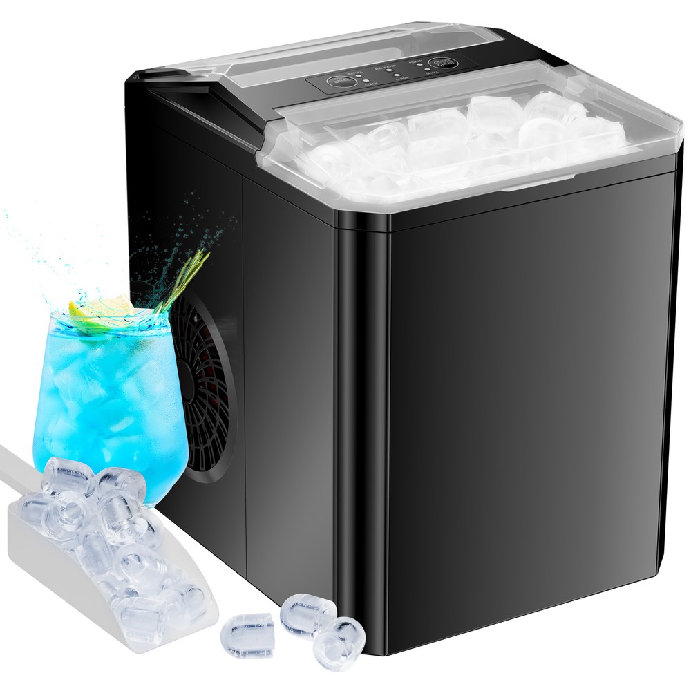 Portable Ice Maker with Self-cleaning Function - Ready in 6 Minutes for 9 Cubes