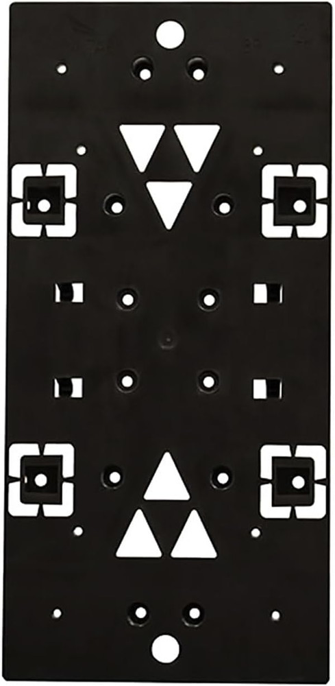 PLMB06AM Plastic Bracket Mailbox Mounting Board, Black