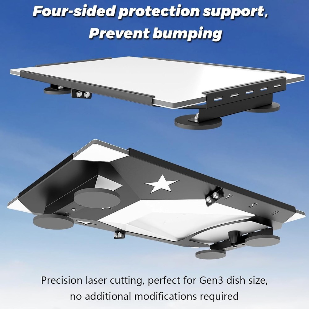 Starlink Gen 3 Flat Mount Kit - Easy Install & Removal