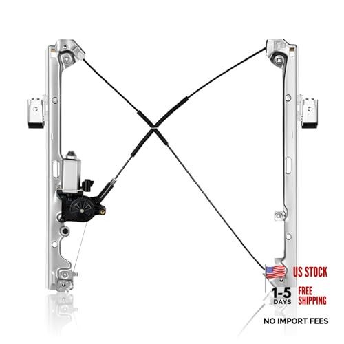 Front Left Driver Side Power Window Regulator Assembly W/Motor Front Left Side