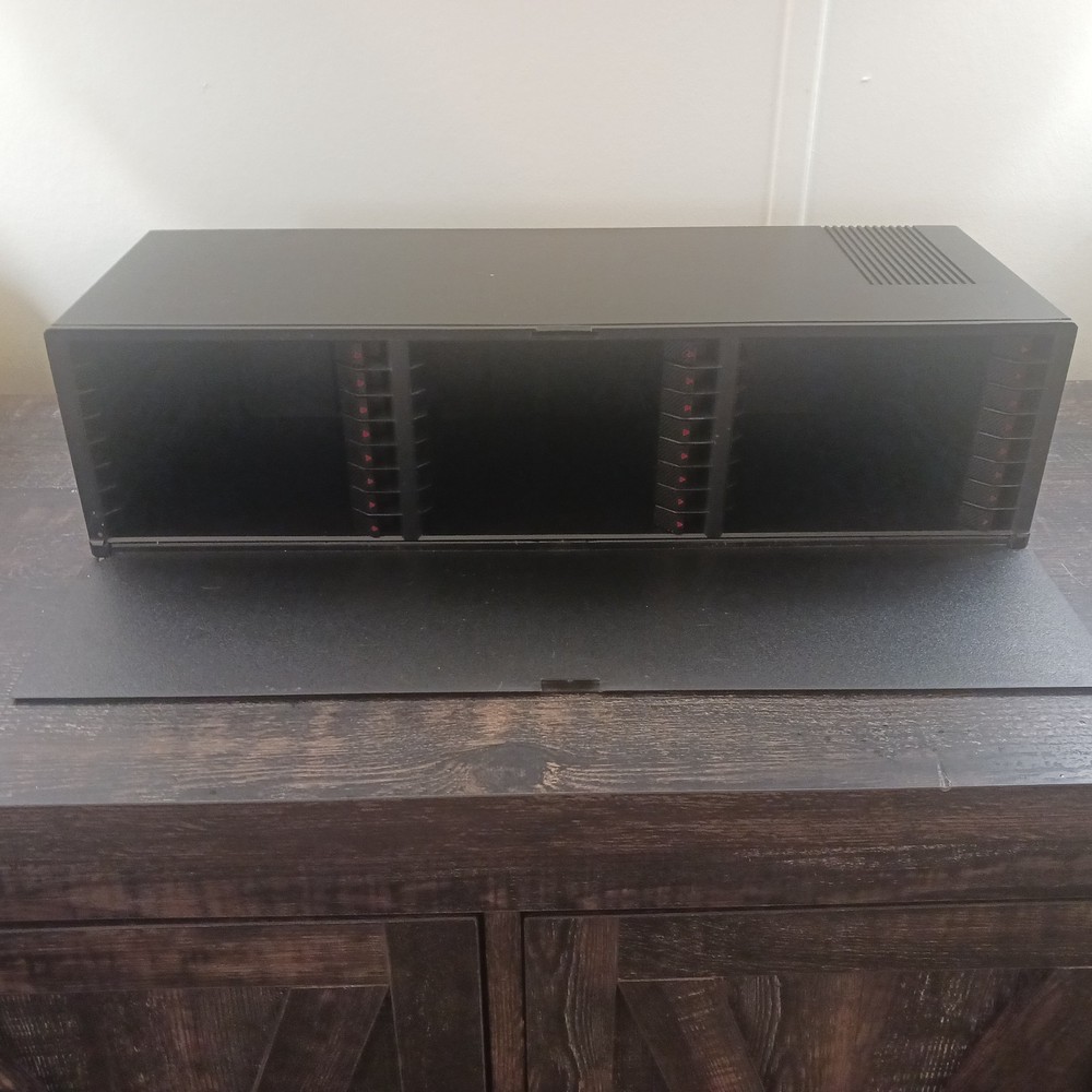 Laserline CD Storage 24 Case Push Button Door Black Push Button