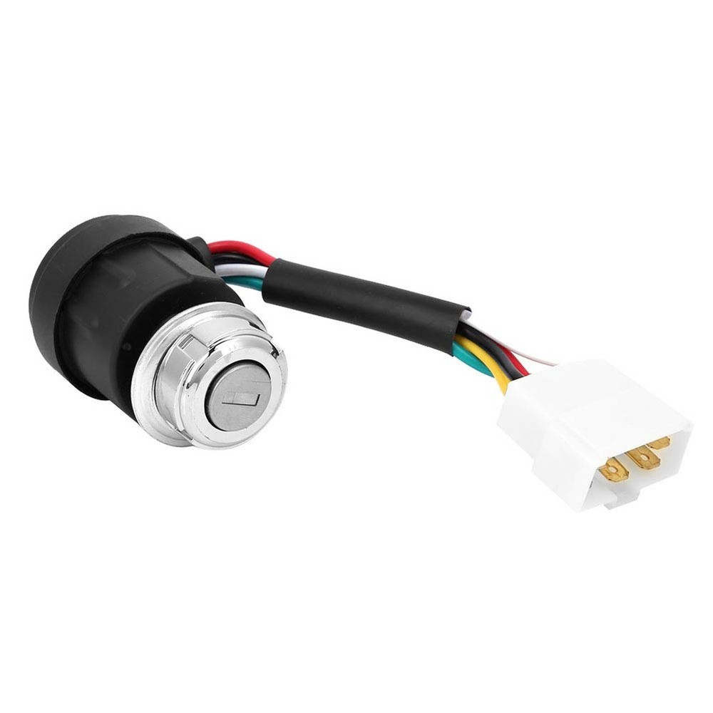 Ignition Key Switch 5 Wire with 2 Keys for 178F 186F Air Cooled Engine Replac...