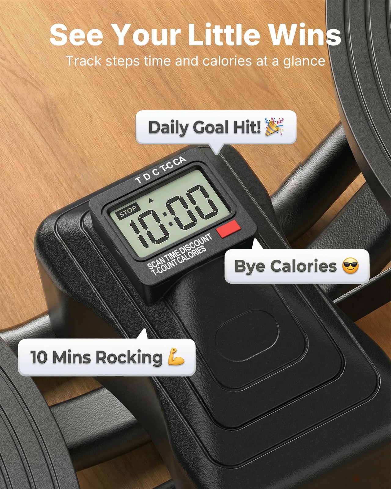 Merach Rocking Steppers for Exercise at Home, 3D Motion Stair Stepper with