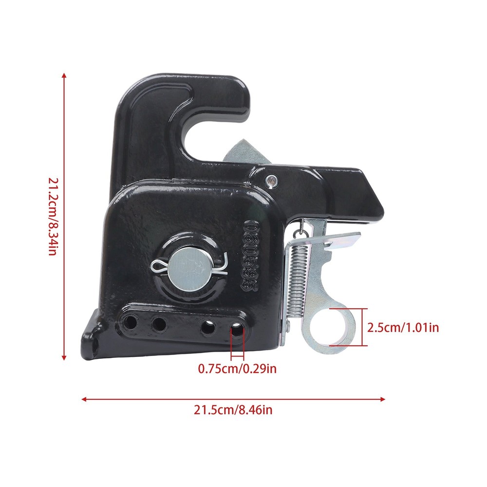 Tractors/Implement Black Easy Change Quick Hitch w/Stabilizer Bar for Category 1