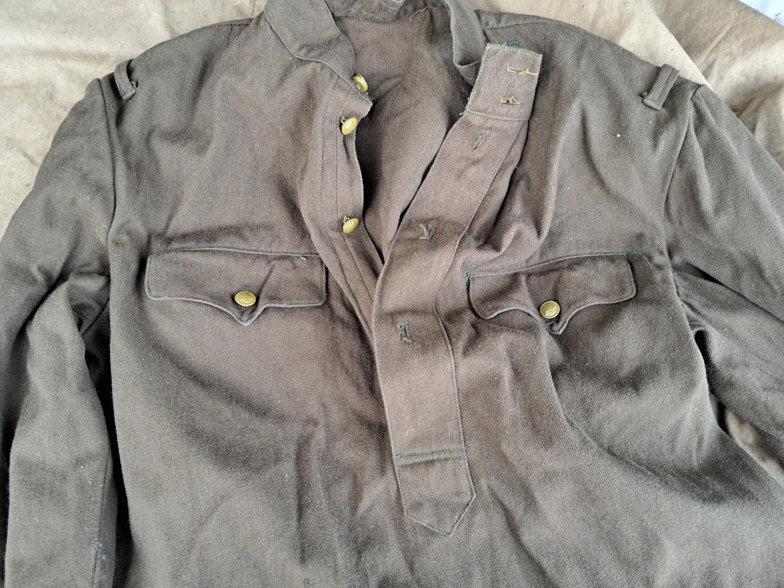 Soviet russian officer gimnasterka and pants gr.5 original WW2 new