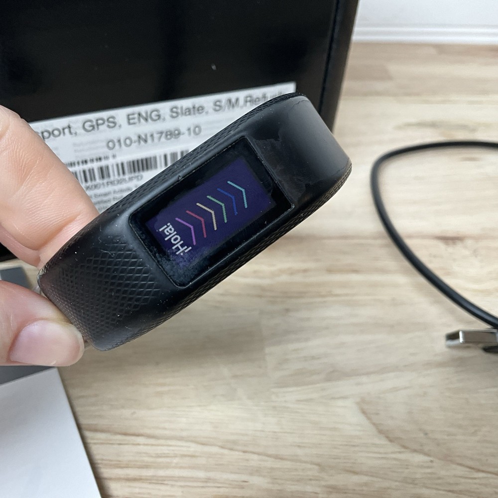 Garmin Vivosport Slate Smart Activity Tracker - Small/Medium - Tested