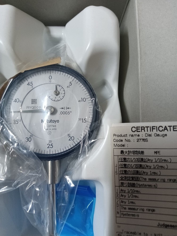 Mitutoyo 2776 S_Dial Indicator - Black