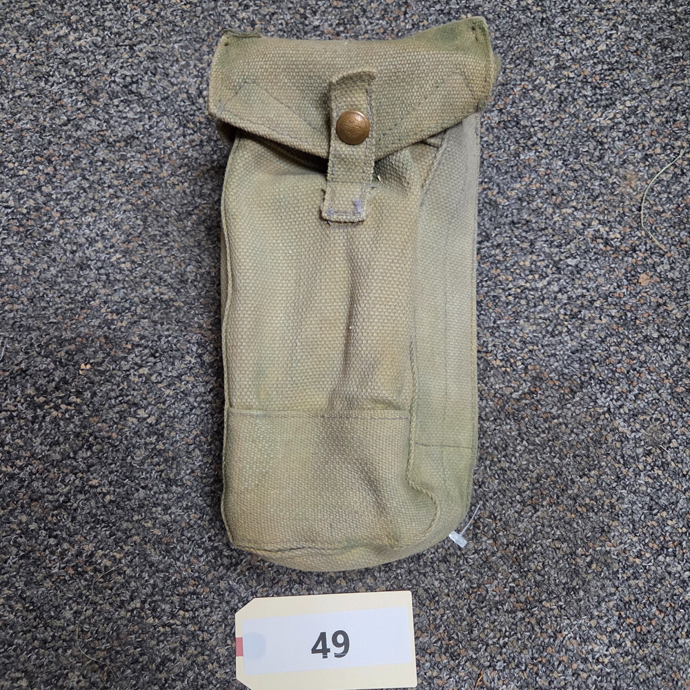 WW2 British P37 Ammunition Magazine Pouch Webbing Equipment Blanco (49)