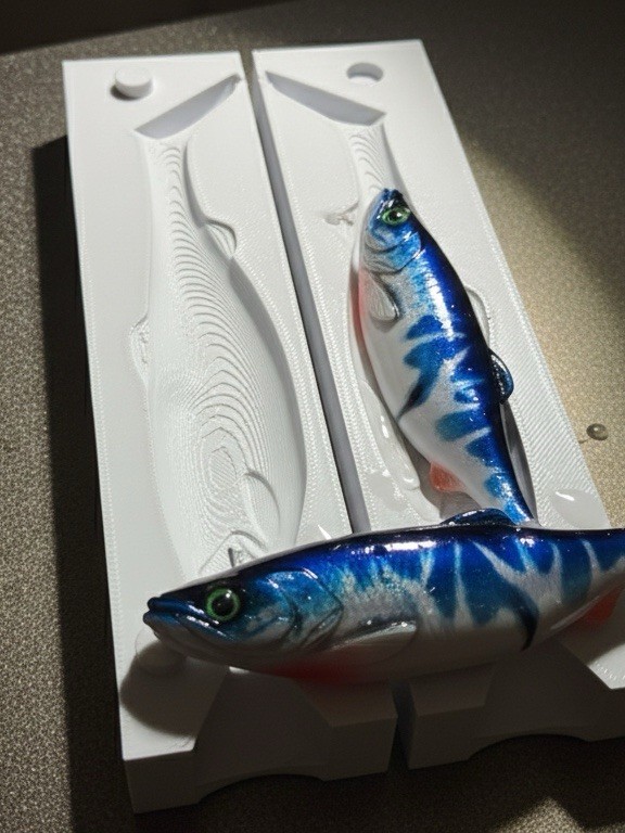 Precision Soft Bait Mold - Shad / Kopyto