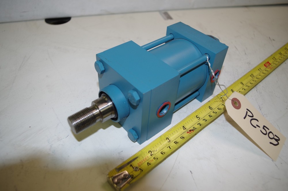 VICKERS PNEUMATIC CYLINDER # TE10EAGA1AA01000 STROKE:1" 2.5/ 1X1 CODE-PC-503