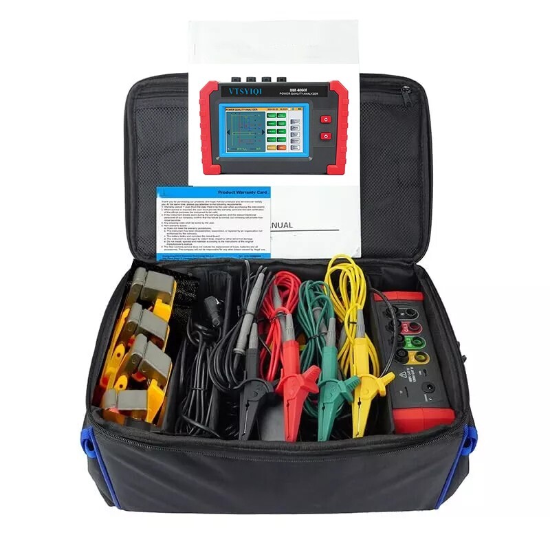 Portable Power Quality Analyzer with Range 10mA~10.0A Real Time Waveform Display