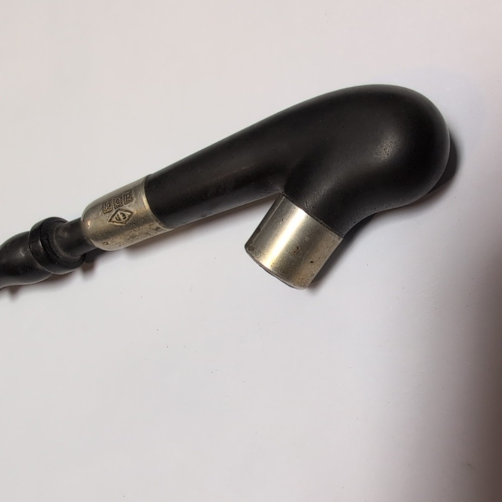 vintage unique Spigot pipe featuring a sterling silver mount.