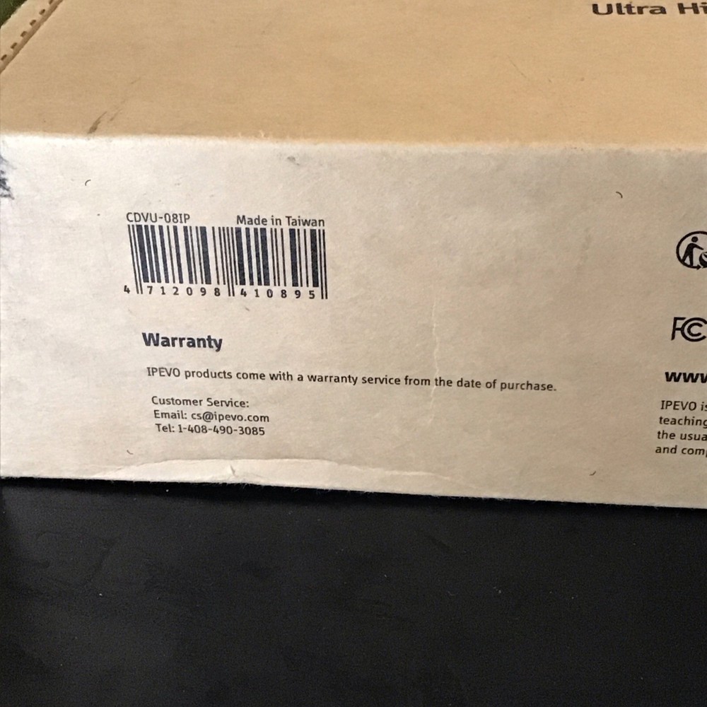 IPEVO V4K Ultra High Definition Document USB Camera CDVU-081IP Model