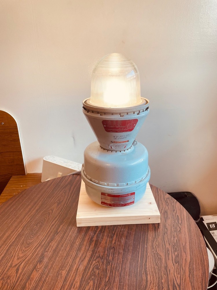 Appleton A-51 Explosion Proof Table Lamp conversion. ES bulb. 25+ available.