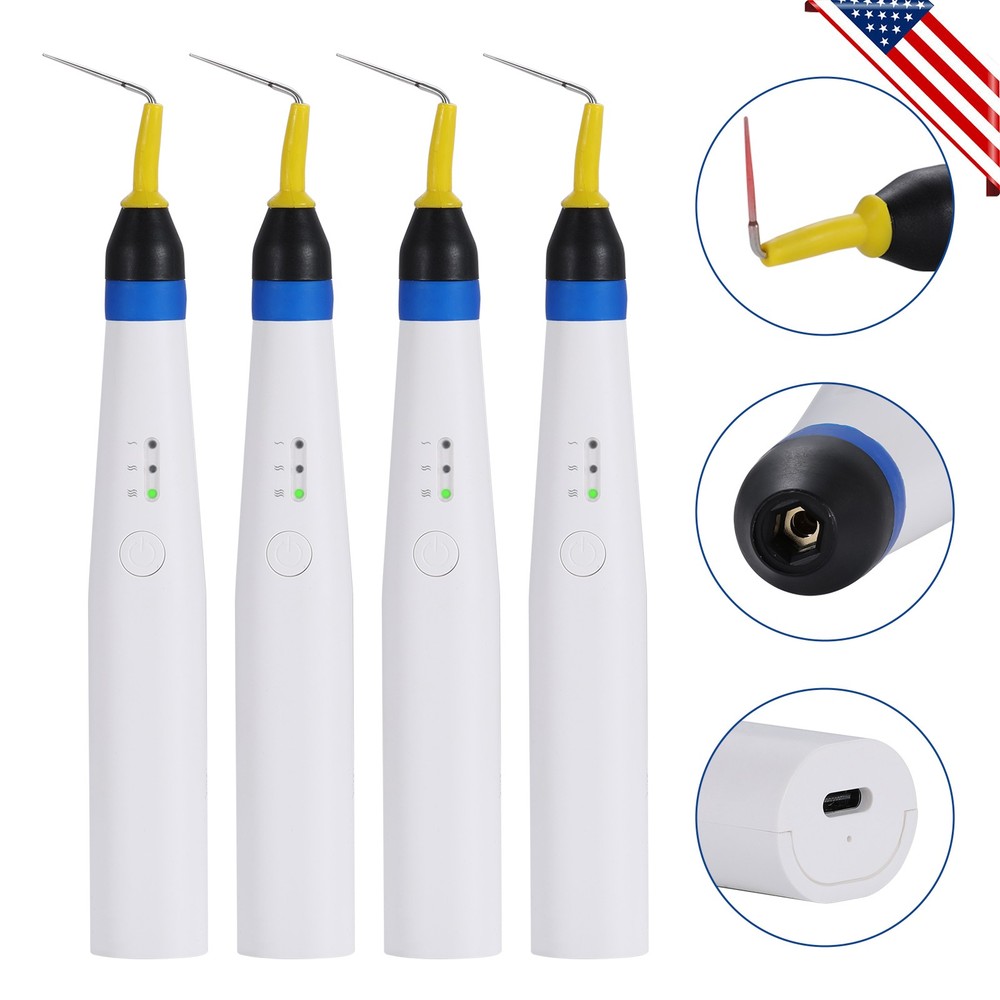 4*Dental Obturation Pen Gutta Percha Heater Cutter Endodontic Obturation Systems