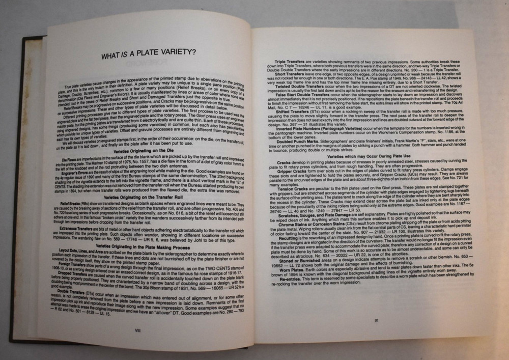 Encyclopedia of Plate Varieties on U.S. Bureau-Printed Postage Stamps by French