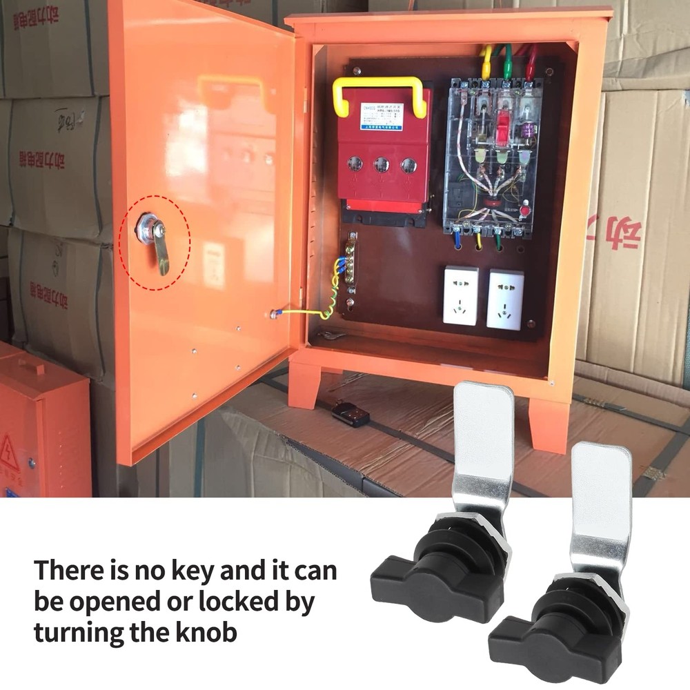 2 Pcs Thumb Operated Offset Cam Lock T Handle Latch