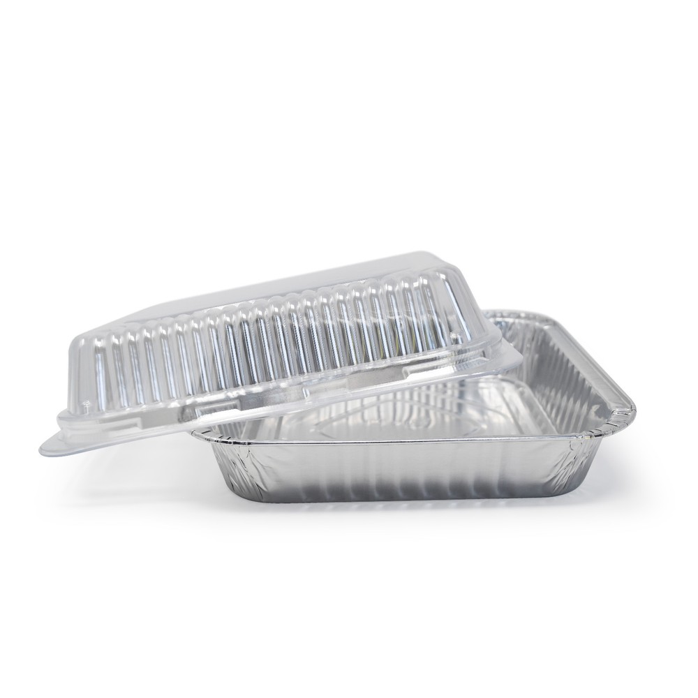 Fig & Leaf (35 Pack) Square Baking Foil Pans with Lids | 8" x 8" with 2" Wall