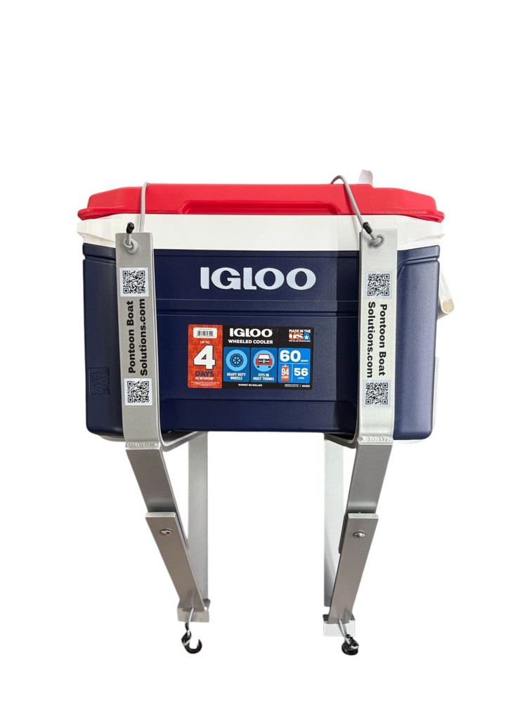 Pontoon Boat 18 Super Cooler Solution with Storage Rack