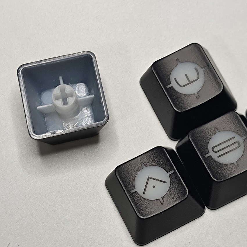 5-key/Set ABS Translucent Key caps Keycap Replacement For Mechanical Keyboard