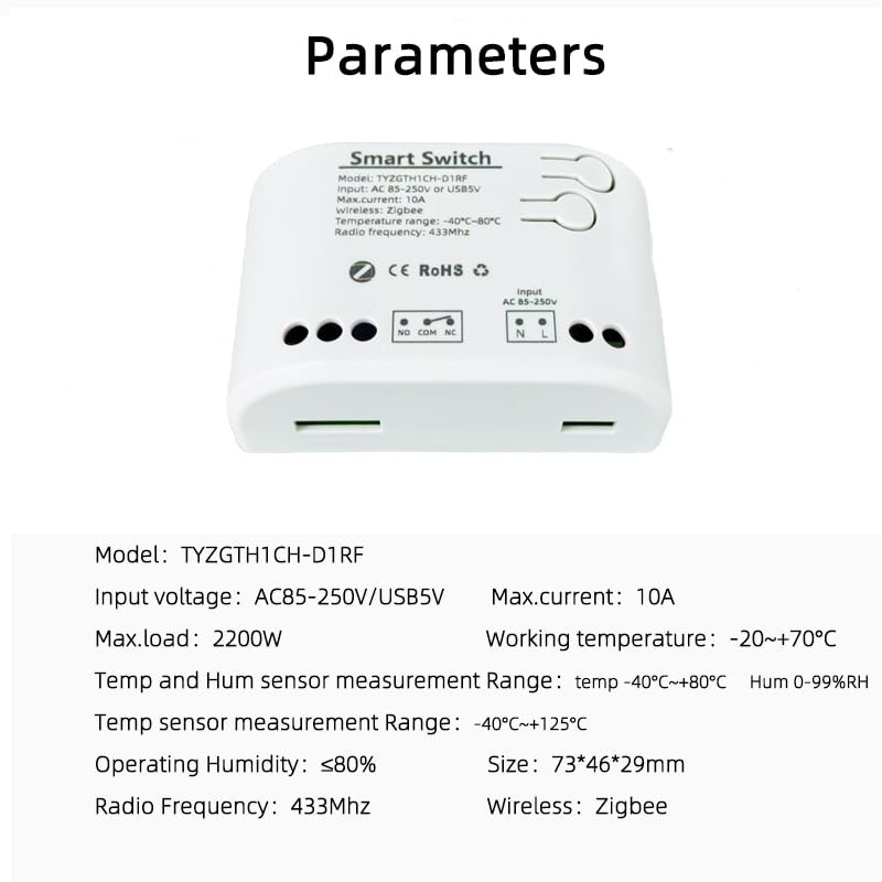 zigbee temperature sensor controller with waterproof probe，extendable probe s...